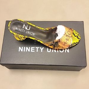 Snake print sandal ninety union brand size 6